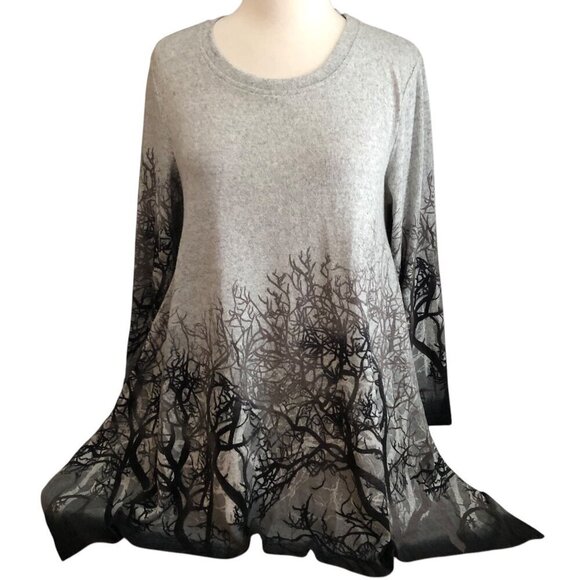 Orange Fashion Village Trapeze Tunic Sweater - Picture 1 of 7